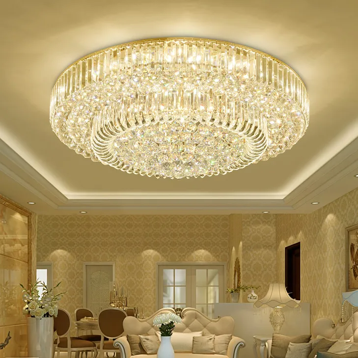 Modern American LED Crystal Crystal Ceiling Lamp Fixture Dimmable 3 White Colors With Remote Control For Home Indoor Lighting From Umsannagu 618.58 DHgate.Com