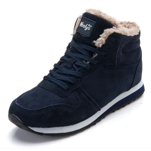 2019 mannen laarzen womens winter schoenen mode snowboots schoenen enkel mannen schoenen winterlaarzen zwart blauw