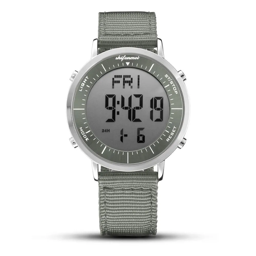 Shifenmei Ultra Thin Mens Digital Gps Running Watch For Outdoor