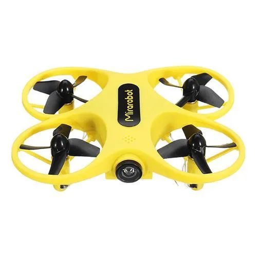 Mirarobot S60 Micro FPV Racing Drone with 5.8G 720P Camera Acro Flight Mode RTF - Yellow