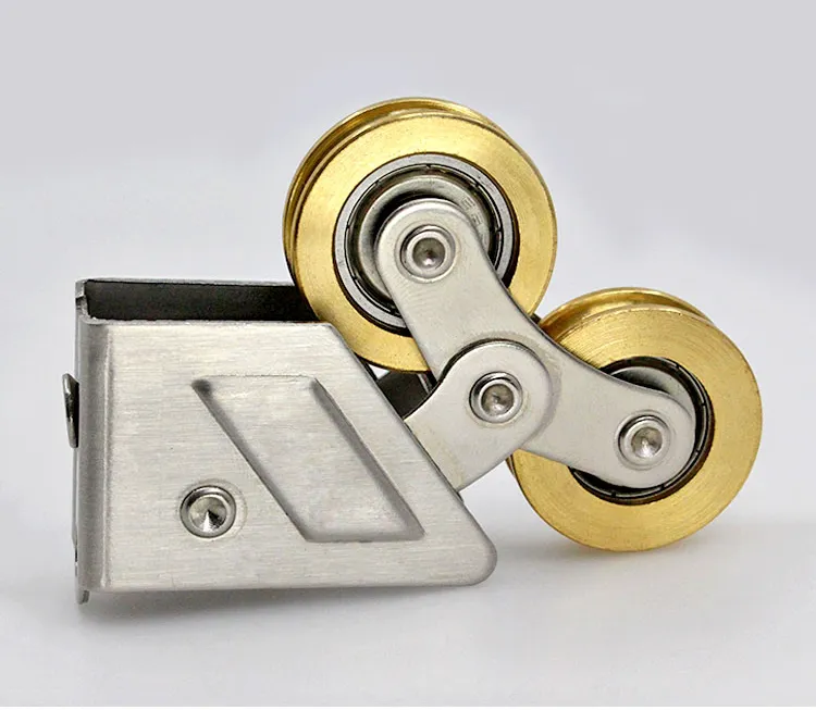 2008-Type Sliding Plastic Steel Door Pulley Aluminum Alloy Windows Brass Wheel Muted Roller Hardware