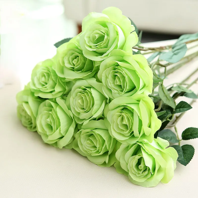 Artificial Flower Rose Silk Flowers Real Touch Peony Decorative Party Flower Wedding Decorations Flowers Christmas Decor WX9-1634