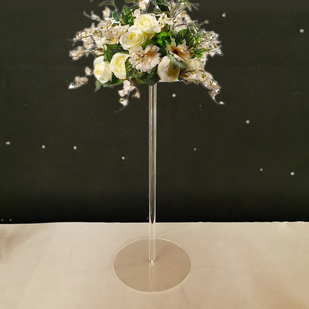 Tabel Bloemrek 60 Cm Lange Ronde Acryl Crystal Wedding Road Lood Bruiloft Centerpiece Event Party Decoratie