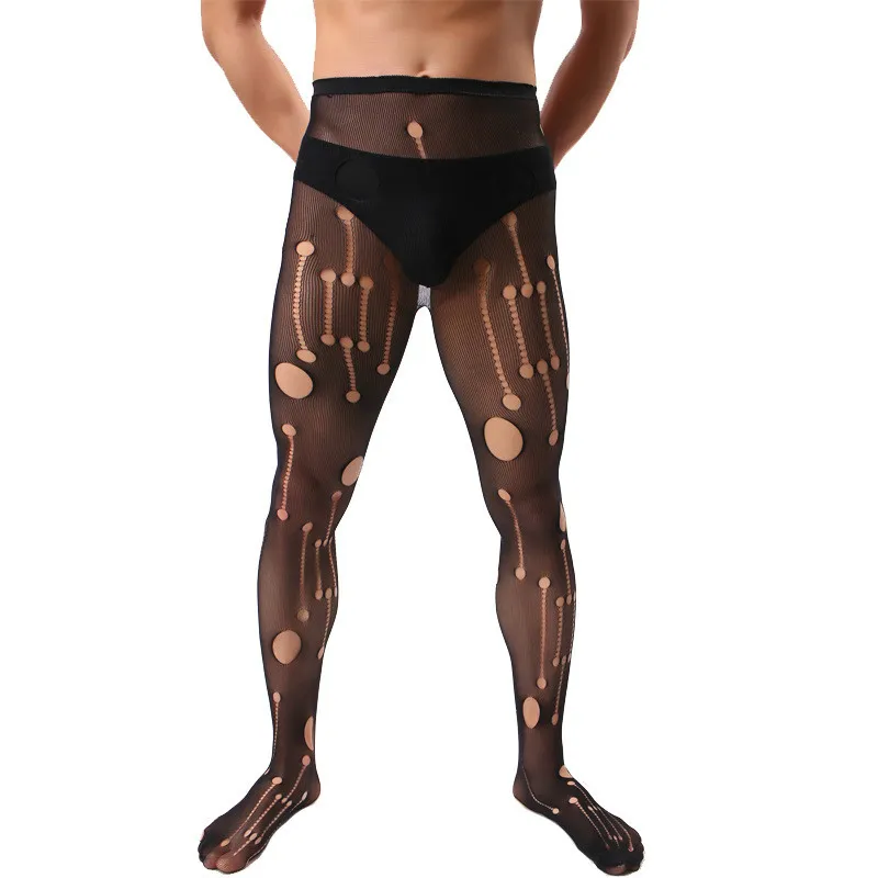 sexy stockings male stockings men's black stockings thin