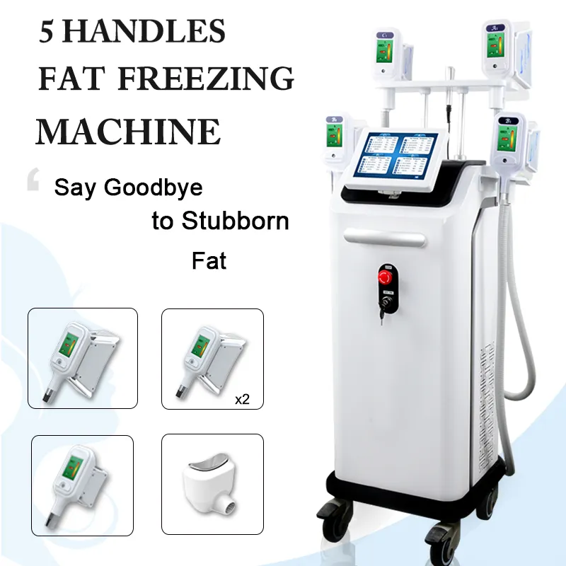 Cryolipolysis 슬림 프리즈 벨트 기계 Cryotherapy Fat Freezing Device 4 핸들이 동시에 작동 할 수 있습니다.