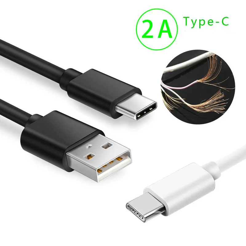 USB-кабель длиной 1 м, 3 фута, 2 А, тип C, кабели Micro Android, быстрое зарядное устройство, зарядка данных для Samsung Galaxy Note 10 Plus