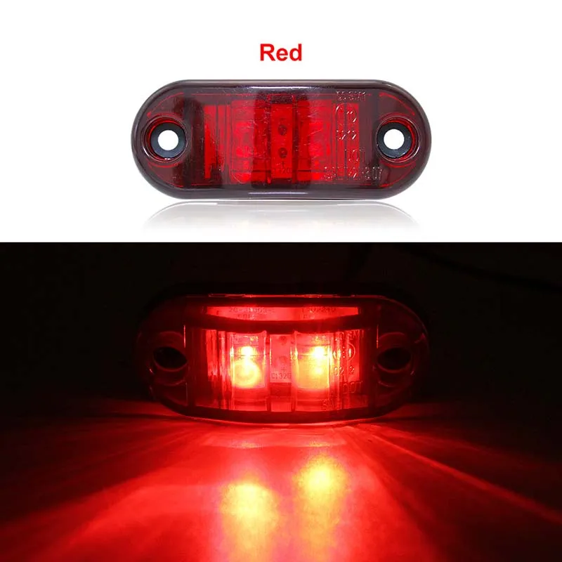 Voyant LED Camion Feu De Position Latéral 12 24V Étanche Pour Camion Camion  Remorque Frein Avertissement Éclairage Ambre Rouge Blanc Du 0,98 €