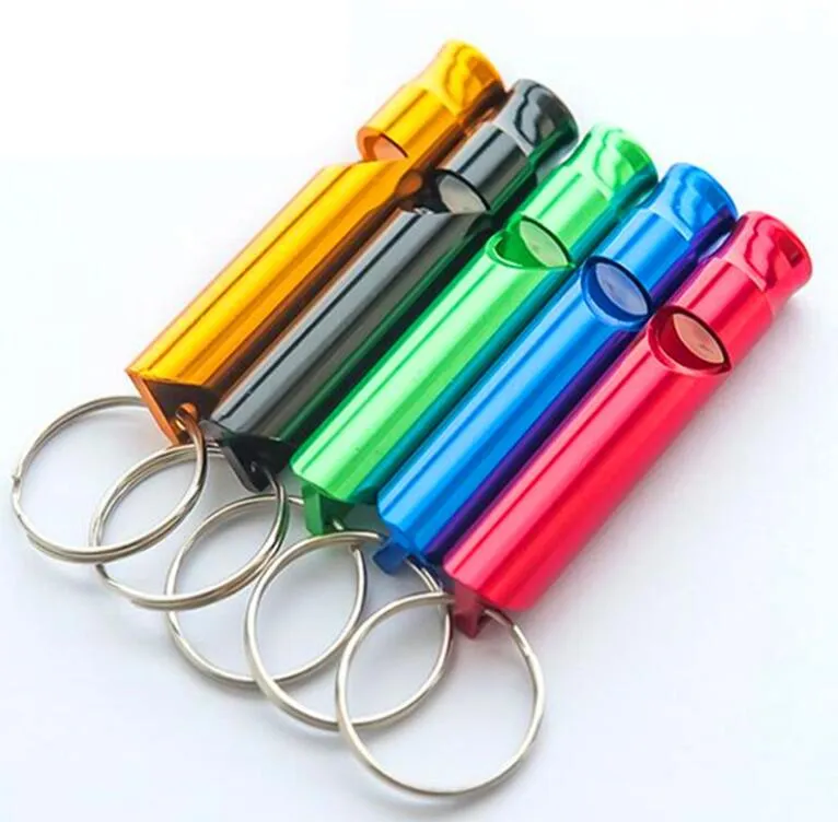 Sifflet de sauvetage appels créatifs en alliage d'aluminium traitement d'oxydation anodique outil d'urgence pour le Camping randonnée sifflets de dressage de chien