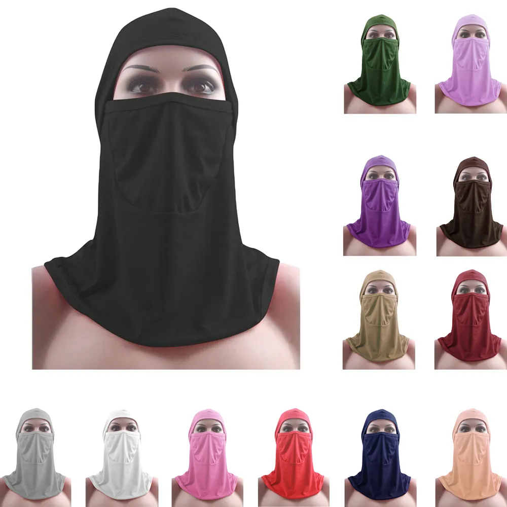 Women's 2 Piece Cotton Amira hijab Head Scarf Pullover hijab Made in Turkey Mulberry