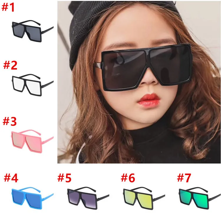 New Baby Girls Sunglasses Children Square Frame Sun Glasses Eyewear Summer Toddler Kids Sun Glasses Boys Girls Student Sunglasses