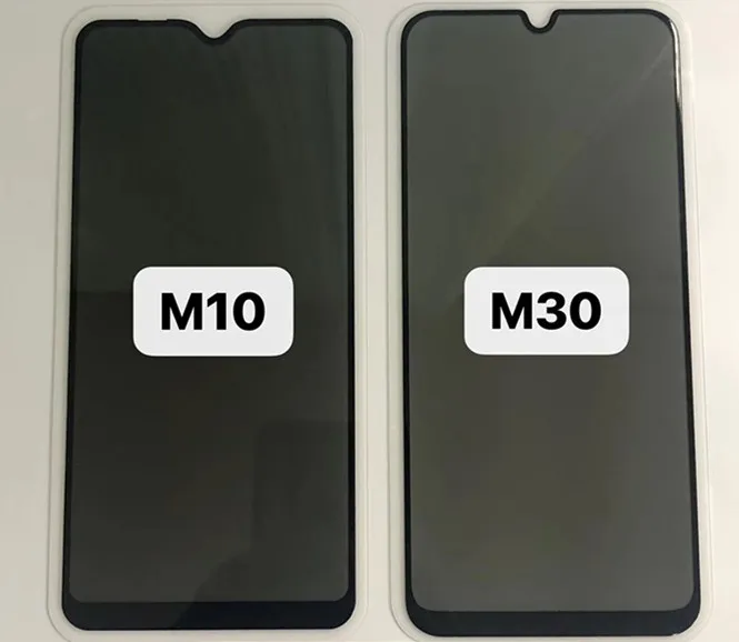 100PCS Full Cover Privacy Anti-Spy-Displayschutz aus gehärtetem Glas für Samsung Galaxy M10 M20 M30 S10e J4 J6 Plus, kostenloses DHL