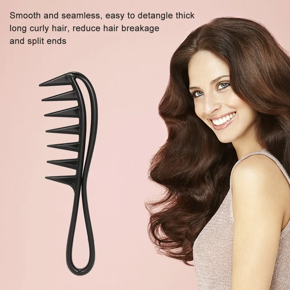 Wide Tooth Comb For Curly Hair Detangling Hair Brush For Women
