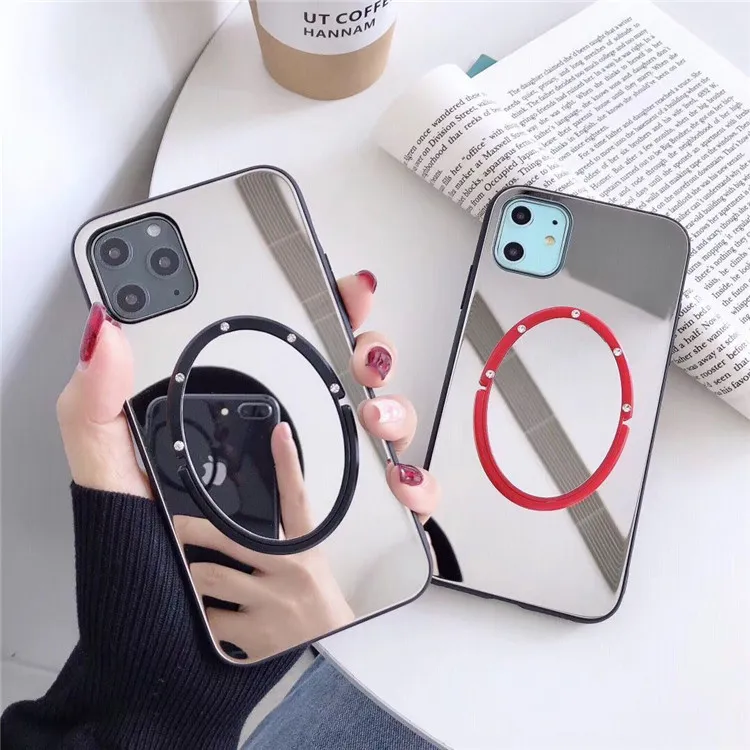 Wholesale Cheap Price For Acrylic Mirrow Case with Stand for iPhone 11 6.1 XR XS Case Fashion Stylish Cell Phone Protector
