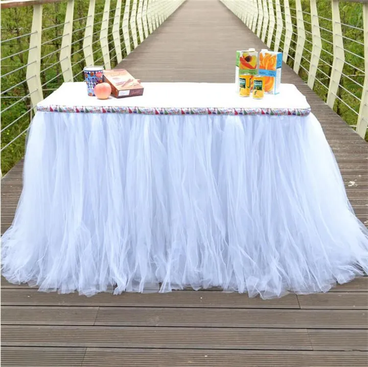 Jupe table on sale tulle