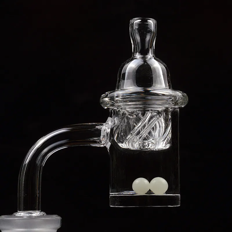 Kwarcowy Banger Paznokci z przędzenia Cap i Ruby Terp Pearl Kobieta Mężczyzna 14mm 18mm 90 stopni do szklanych bongs