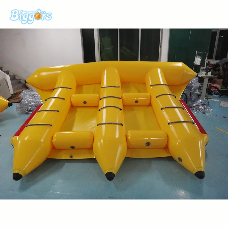 Cheap Water Park Games Floating Inflatable Flyfish Boat Water Banana