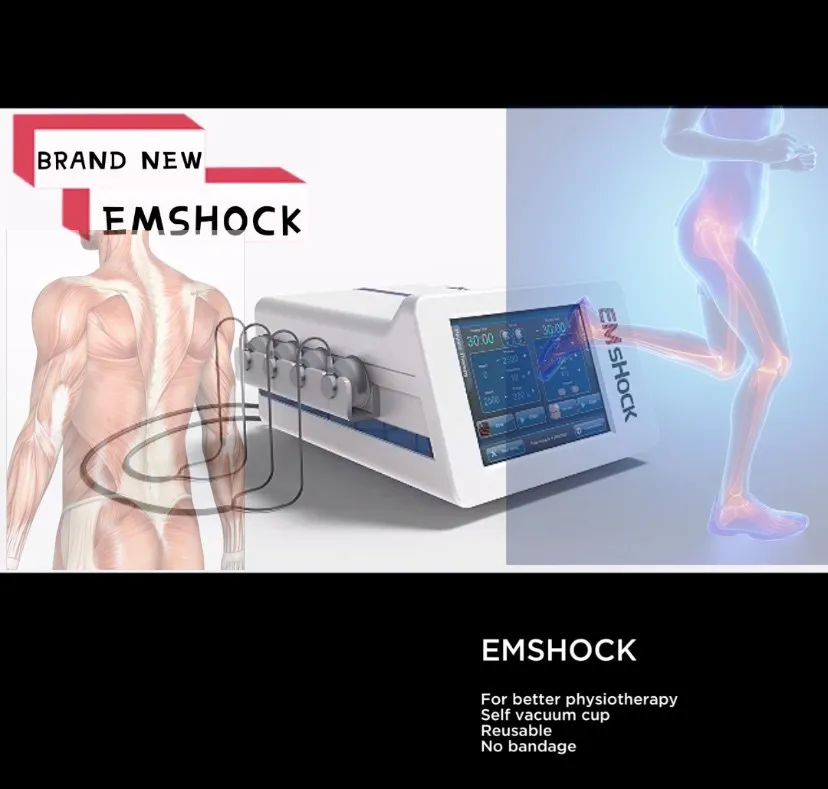 Les ventes chaudes! Machine d'électrostimulation de stimulateur musculaire EMS de thérapie par ondes de choc extracorporelles pour le traitement ED de soulagement de la douleur corporelle