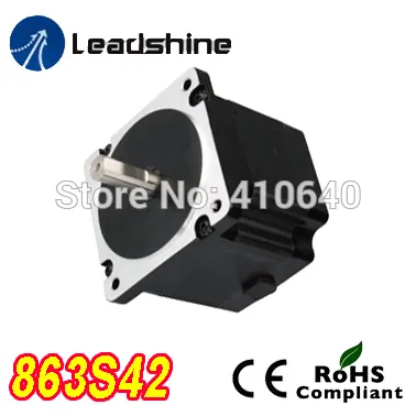 Leadshine 863S42 3 Phase Hybrid Stepper Motor with 4.3 N.m 5 A length 103 mm shaft 12 mm