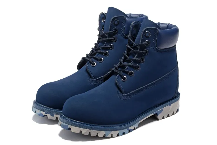 Finito tratar con recluta 2018 Botines premium Zapatillas de camuflaje azules zapatillas deportivas  Casual Trabajo Senderismo Botas de invierno mujer