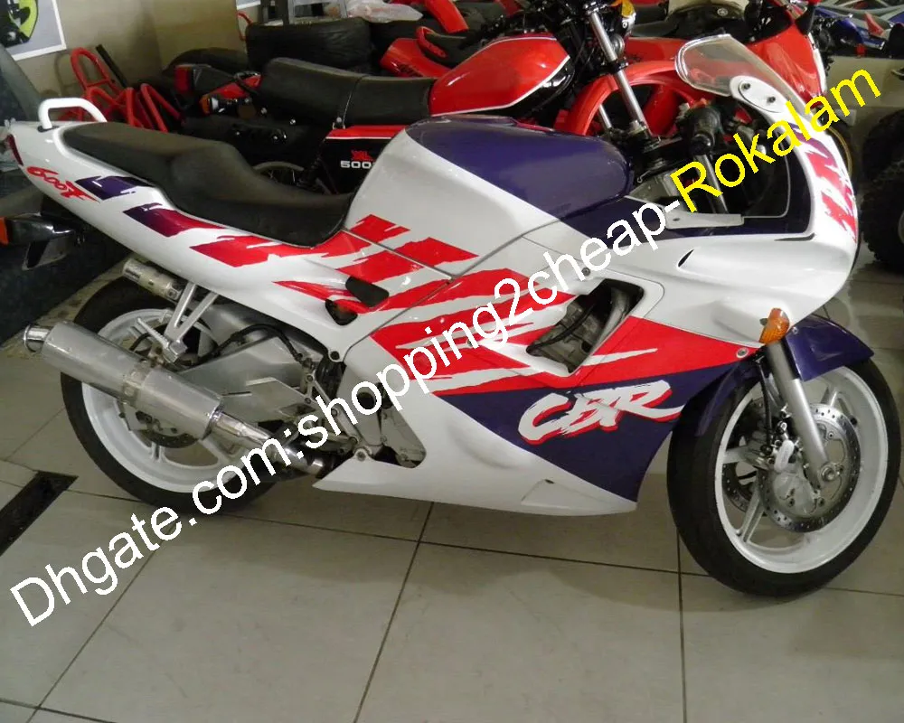 Honda F2 CBR600 600F CBR600F2 레드 화이트 퍼플 오토바이 페어링 키트 91 92 93 94 CBR 600 600F2 1991 1992 1993 1994 1994