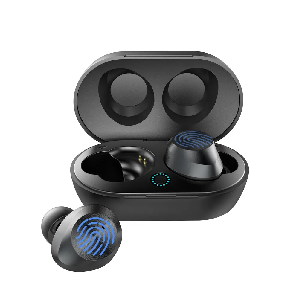 TWS-9 sem fio Fones de ouvido Bluetooth 5.0 Earbuds Touch Control 4D Stereo Som Headsets Esporte IPX6 Waterproof Dois MIC