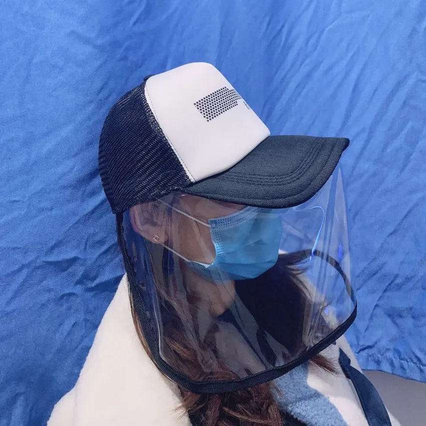 anti-appannamento uomo donna berretto da baseball maschere maschera antipolvere cappuccio protettivo anti saliva cappello maschera coreana LJJA3845