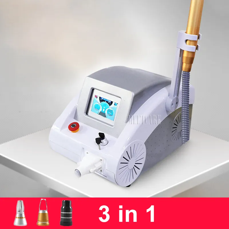 Picosecond Laser Tattoo Removal Machine för Tatoo Eyebrow Ta bort Big Power Pigment Eyebrow Beauty Device med infraröd Ray Ny