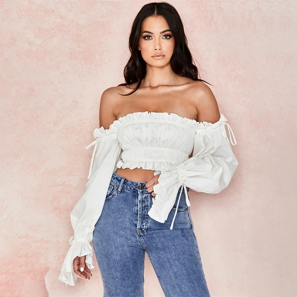ruffle boob tube