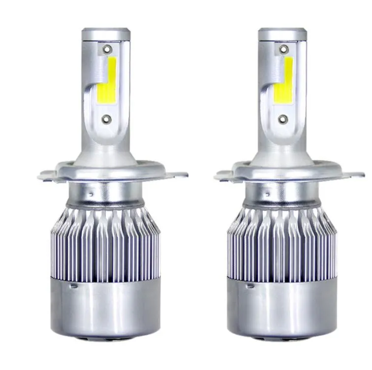 Cheapest Price COB C6 Real 7600LM 120W LED Car Headlight H1 H3 H4 H7 9003  9004 9005 9006 Kit Hi/Lo Light Bulbs 6000K From 0,31 €