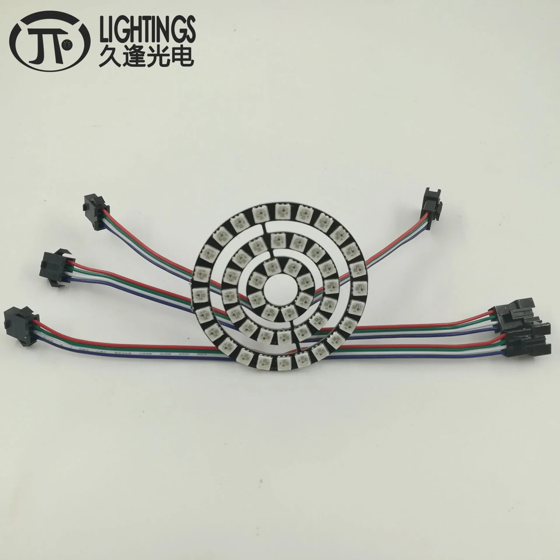 WS2813 LED -ring Ny WS2812B 8 16 24 48 BIT 5050 RGB WS2813 Adresserbar LED -ring LED -kort för Arduino 5VDC strip typ Angel Eyes