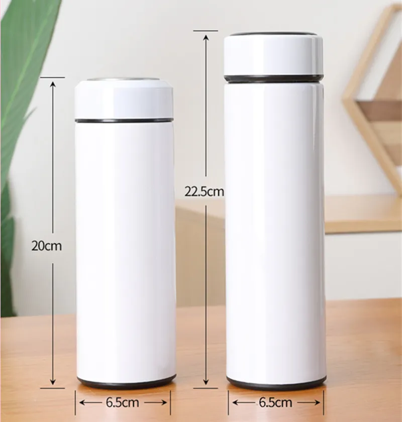 17oz sublimação vida copo DIY transferência térmica copo revestido garrafas de água caneca flask reto Fedex A08