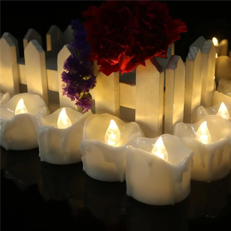 Bougies électriques Halloween - 6 Lanternes Sans Flamme, Lumière Chaude, Décor Maison Et Extérieur