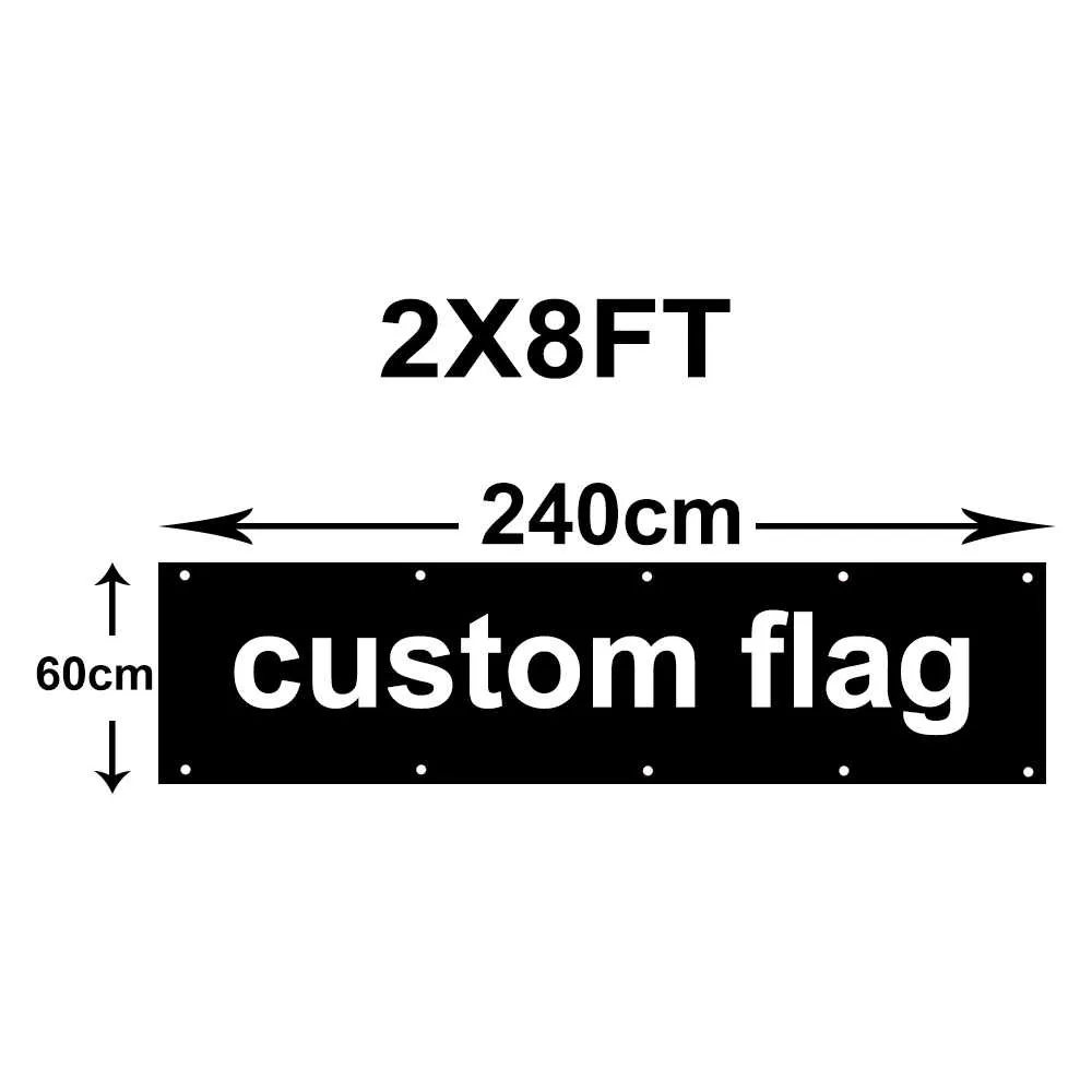 2x8ft настроечные флаги 60x240cm Полиэстер Реклама Летающий Banner Printing Любой Размер в 100D полиэфирной ткани, свободная перевозка груза