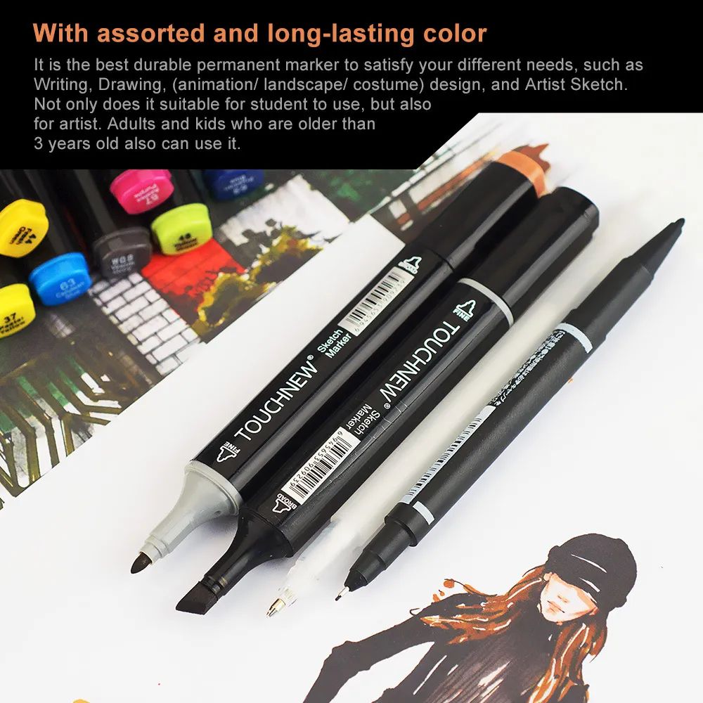 80/168/262Colors Alcohol Markers, Dual Tip Art Markers For Adult Coloring  Sketching Drawing Markers For Artists Paint Markers Pen With Carry Case