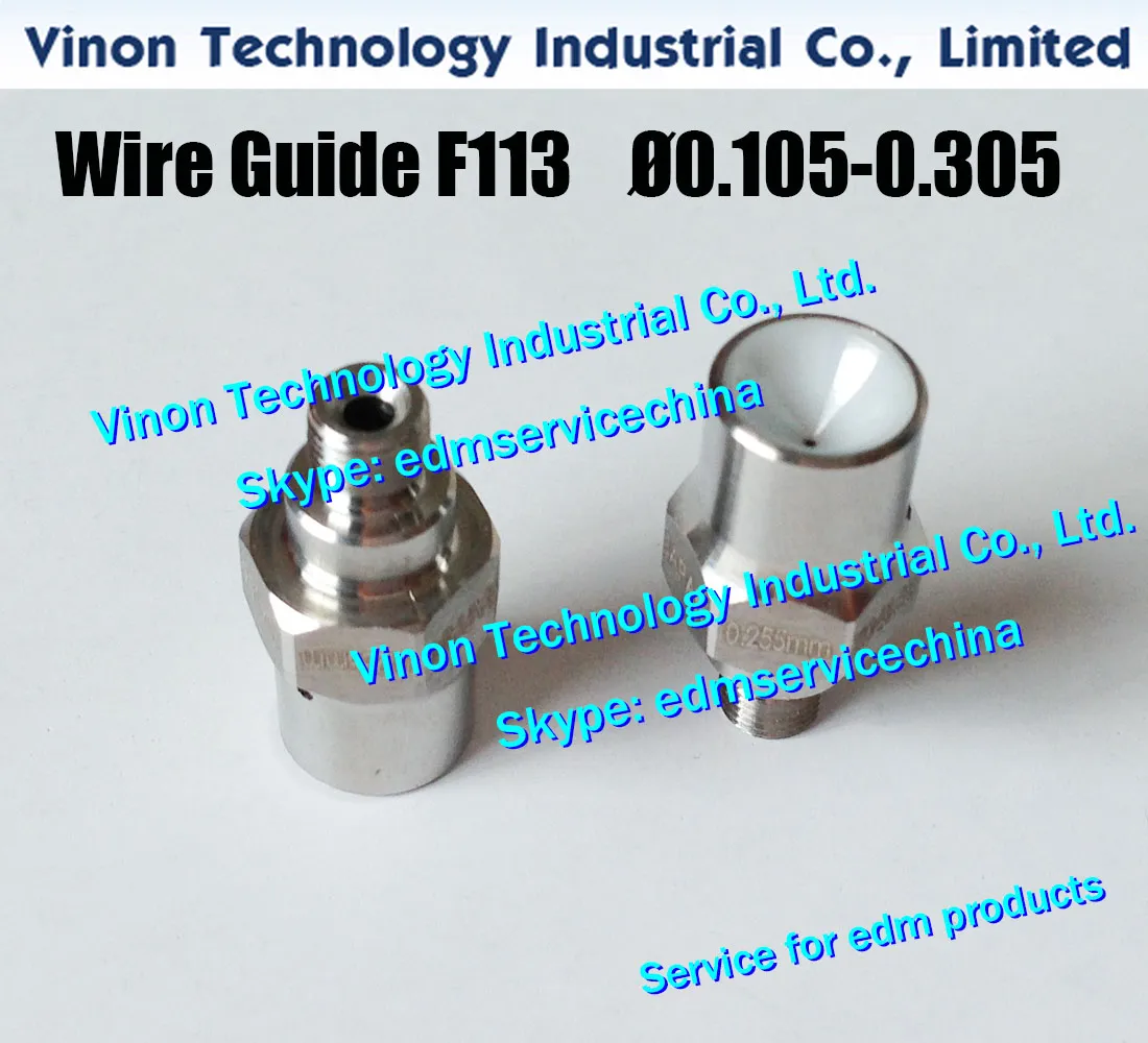 F113A edm Wire Guide Lower Ø0.205 / Ø0.255 / Ø0.305mm A290-8081-X715، A290-8081-X716، A290-8081-X717 لـ Fanuc A، B، C، iA، iB
