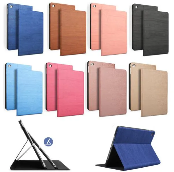 Simplicidad Funda inteligente de cuero PU Funda tipo libro con activación automática para iPad Air 2 Air 1 Nuevo iPad de 9,7 pulgadas