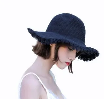 Fashion-211 New Korean version of the eaves fur side outing summer sunshade fishhat Beach Hat tide