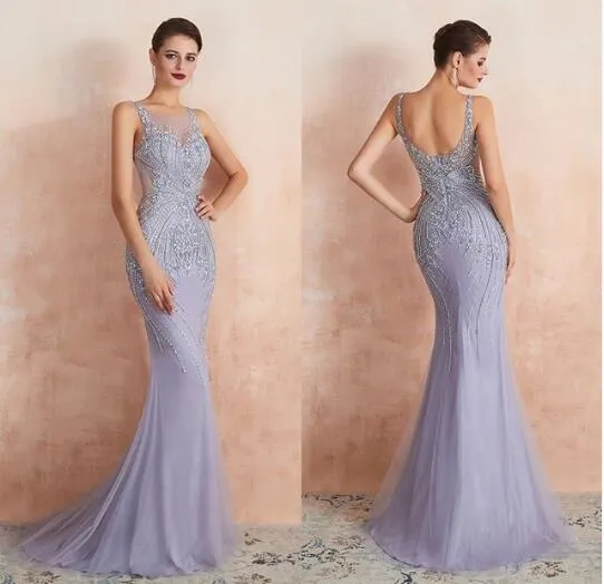 2020 новый сексуальный дешевые Русалка элегантные вечерние платья из бисера Bling новые платья выпускного вечера длинные особый случай вечерние платья vestidos de fiesta