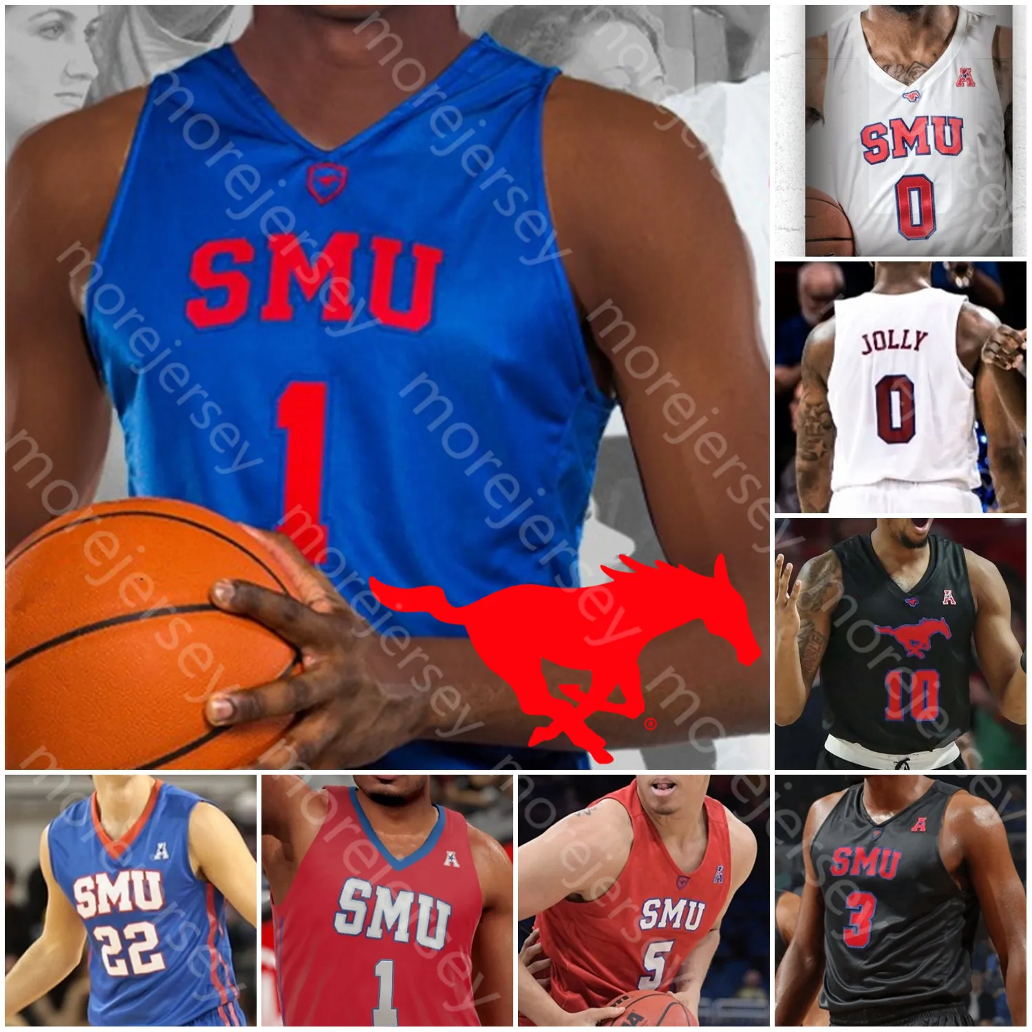 Smu sales basketball jersey