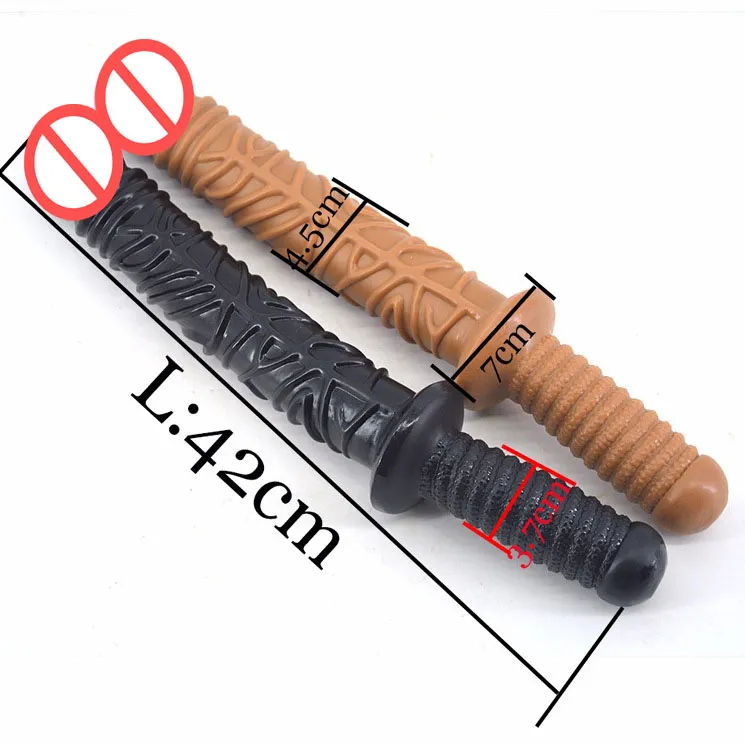 analdildo.mit griff Bigstuff 25 cm Dildo mit Griff in Schwarz main image 0