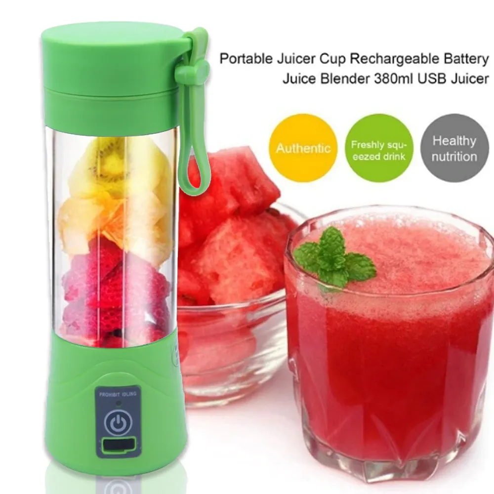 Compra Mezclador De Licuadora Recargable USB De 380 Ml Mezclador De Jugo De  Mini Exprimidor Portátil Máquina De Hacer Batidos Extractor De Jugo Pequeño  Para El Hogar Nueva Gota Barato | Entrega