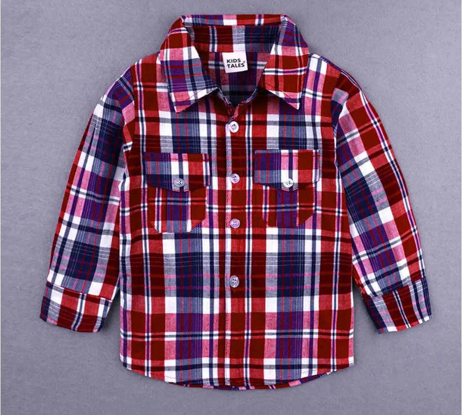 2pcs Baby Boy 95% Cotton Solid Pants and Hooded Long-sleeve Plaid Shirt Set