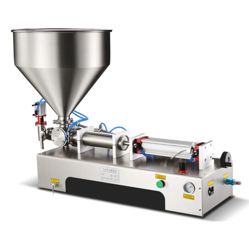 20W paste filling machine with 30L hopper for tomato paste peanut sauce ...