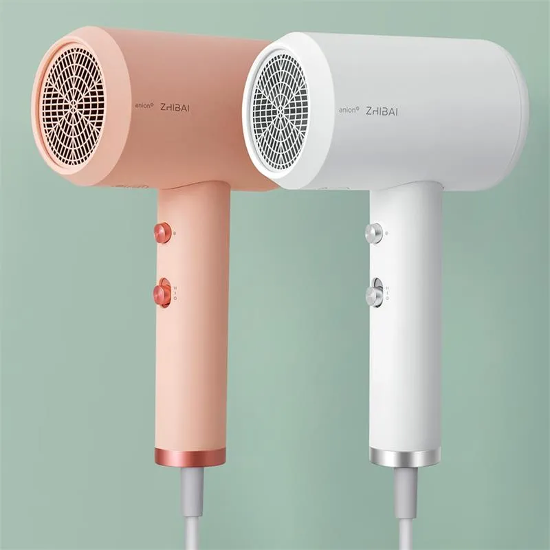 Xiaomi Youpin Zhibai Anion Asciugacapelli Mini portatile 1800W Luce ad asciugatura rapida Mi Asciugacapelli Strumenti per capelli per viaggi Home Hotel 3026391