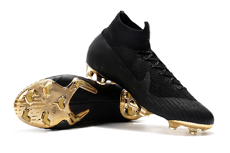 Black Gold Ronaldo Soccer Cleats Mercurial Superfly VI 360 Elite Neymar FG CR7 Soccer Shoes Wholesale Football Boots From Miduo001, $105.7 | DHgate.Com