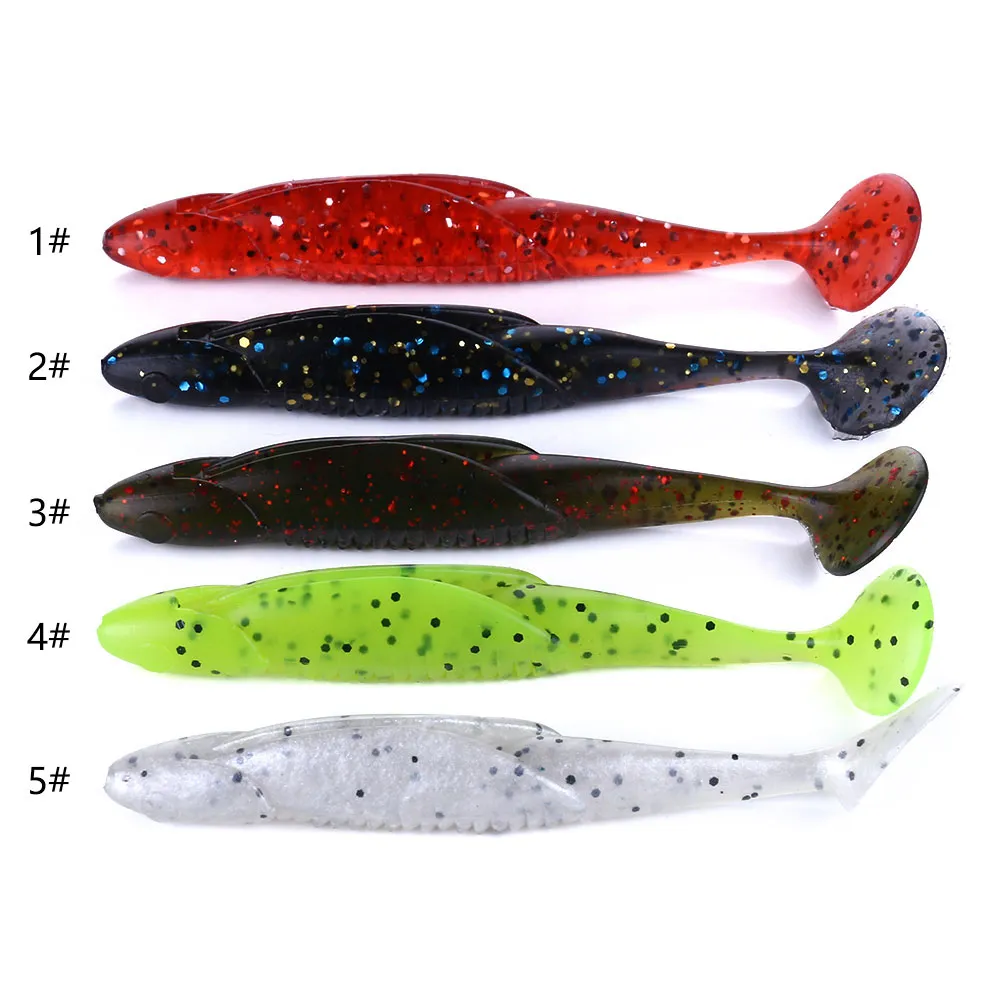 Hengjia 6 stks / partij Easy Shiner Soft 6G / 95mm Siliconen Visgerei Vissen Lokjes Kunstmatige Pesca Tackle