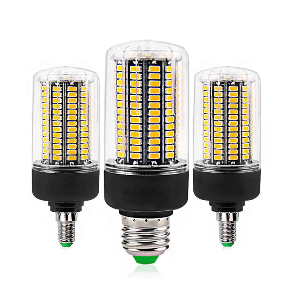 E27 E14 SMD5736 LED Ampul Salon ampul AC 110V 220V LED Mısır Işık 7W 9 W 12W 15W 20W Hayır Flicker lambalar