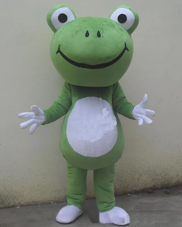 2019 venda quente Animal fat Frog Mascot Costume, frete grátis