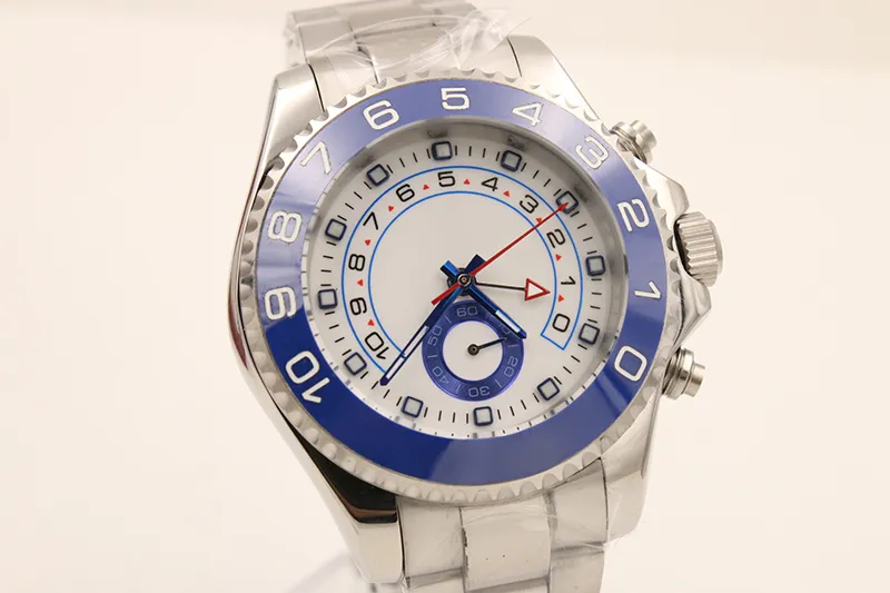 Super U1 Top Quality Famoso Luxo Mens Relógio 116680 Movimento Automático 44mm Sapphire Branco Dial Aço Inoxidável Watchband Presente dos homens