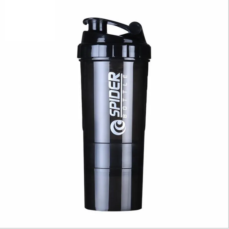 High Quality Protein Powder Shaker Bottle Stainless Steel Shaker Sports  Fitness Metal Water Bottle Thermal Cup Protein Blender